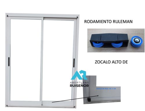 Ventana Balcon Corrediza Modena De 1.50x2.00