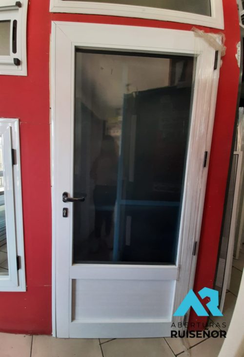 Puerta modena 3/4 vidrio entero DVH